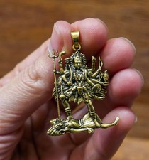 Hindu Goddess Kali Maa Standing on God Shiva Pendant | Spiritual Jewelry Gift picture