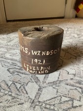 ANTIQUE SHIP'S BULLSEYE OR SIMILAR FROM HMS WINDSOR - ROYAL NAVY SHIP 1921 picture