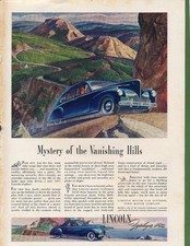 Magazine Ad - 1941 - Lincoln Zephyr V-12 - World War II - (#3) picture