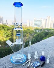 15'' Heavy Thick Glass Bong 2.35lb Smoking Hookah Percolate Water Pipe 14mm Bowl picture