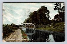 Glens Falls NY- New York, The Feeder, Antique, Vintage c1908 Souvenir Postcard picture