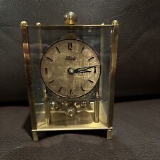 Vintage Kieninger and Oberfell Gold Brass Kundo Mantle Shelf Clock Germany picture