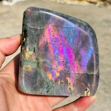 1.62lb Natural Purple Gorgeous Labradorite Quartz Crystal Display Specimen picture