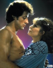 TALIA SHIRE SIGNED AUTOGRAPH ROCKY 11X14 PHOTO BECKETT BAS picture