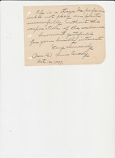 ANNE BRODY AMERICAN ACTRESS SILENT ERA.AUTOGRAPH ON ALBUM PAGE picture