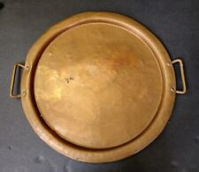 VINTAGE- hand made copper serving tray platter With Handles  picture