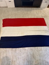 Netherlands Original Flag Dutch Cotton Linen Flag from 1940's Rare original picture