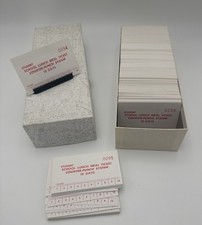 Rare Vintage School Lunch Meal Tickets 10 Day Never Punched Original Box picture