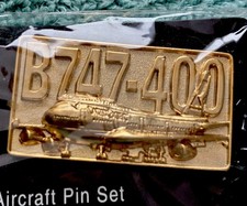 Lot: 2 Cathay Pacific Aircraft Pins,High Quality,Sealed. Own a piece of history picture