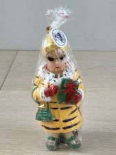 Vintage Boston Warehouse Kitsch Christmas Holiday Folk Candle Woman Figure NOS picture