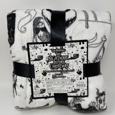 NEW Tim Burton's The Nightmare Before Christmas Fleece Throw 60