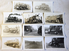 C. 1940s Maryland & Pennsylvania RR Locomotive Photo Lot Of 11 picture