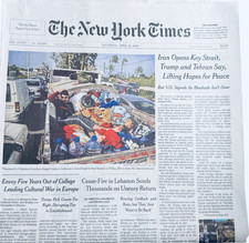 The New York Times Newspaper April 18 2026 Complete Print Paper COMPLETE Unread picture
