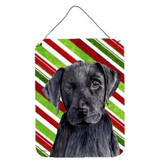Caroline's Treasures SC9324DS1216 Labrador Candy Cane Wall Door Hanging 12x16 picture
