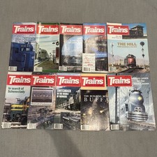 Trains Magazine of Railroading 1985 Lot of 10 Missing Oct. & Nov. VGC picture