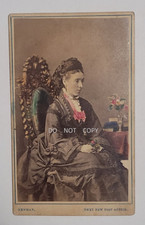 1860'S CDV PHOTO...BEAUTIFUL ELEGANT VICTORIAN LADY by NEWMAN SYDNEY AUSTRALIA picture