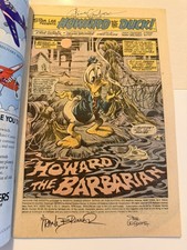 Howard the Duck #1 (1976) Signed by Steve Leialoha Steve Gerber Frank Brunner picture