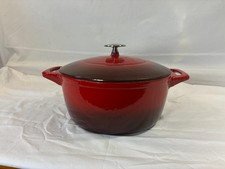 Tramontina 6.5 Qt Enameled Cast Iron Dutch Oven Red Round Casserole Pot 46CL-6.2 picture