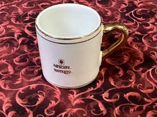 VTG Nescafé Ristreto Small Expresso Gold Handle Mug/Cup-VGC picture