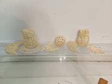 Viintage Ivory  Crochet Christmas Ornaments picture