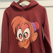 Cakeworthy X Disney Aladdin Hoodie Women Medium M Maroon Sweatshirt Monkey Abu picture