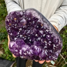 2.55LB Natural Amethyst cluster quartz crystal Raw specimen Healing picture