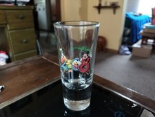 Disney Triple Shot Glass Dated 2008 Undamaged Nice Thick Glass  picture