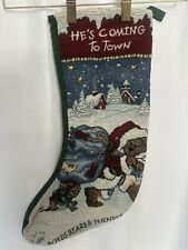 Boyd’s Bears & Friends “He’s Coming to Town” Holiday Christmas Stocking picture