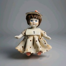 Vintage Lino Zampiva Italian Ceramic Spaghetti Hair Girl Figurine picture