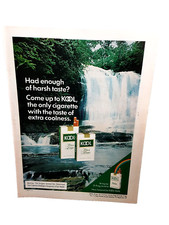 1975 Kool Cigarettes Enough Of Harsh Taste Original Print Ad Vintage 70s picture