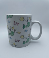 Fringe Studio Cat Mermaid Mug Catfish Purrmaid Mercat 18oz Cute Rare Cup B10 picture