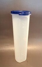 VTG Tupperware Modular Mates Spaghetti Keeper 1661 Clear Navy Lid BPA Free 11