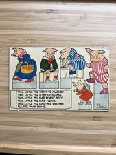 1914 J. Alan Fletcher Postcard #21 Cut Out “This Little Pig Went To Market” ￼ picture