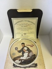 Norman Rockwell Mothers Day Plate From Edwin M. Knowles