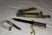 H-005-BK nib JUNGLE KING I 8.5 Inch Survival Knife BRAND NEW picture