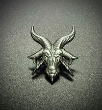 DEFCON Hesh Goat Lapel Pin, Antique Silver, Superior Def, FOG, BALD BROS, WRMFZY picture