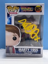 Funko Pop BACK TO FUTURE - MARTY 1955 #957 SIGNED AUTHENTICATED COA picture