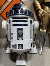 Life Size R2-D2 Printed Star Wars Display Project Lot needs repair paint sanding picture