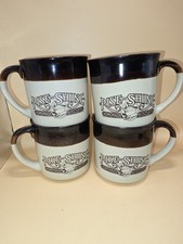 4 Vintage 1984 Hardee's Rise & Shine Coffee Mugs Homemade Biscuits Brown picture