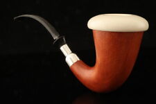 Calabash Meerschaum Pipe XL - Mahogany Wood with custom pocket case 13884 picture
