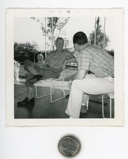 Old 1960's photo / Retired Salesman Regales Dork with Tales of Retail Sockwear picture