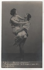 1917 Antique Postcard KANDAUROVA & MORDKIN Star BALLET Dancer Tsarist Postcard picture