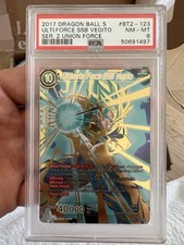 DBS Card Game Ultimate Force SSB Vegito *PSA GRADED 8* BT2-123 SCR picture