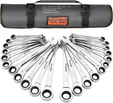 22-Piece Ratcheting Wrench Set, SAE & Metric, Organizer Pouch picture