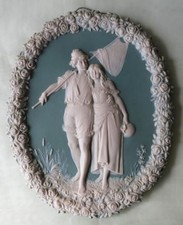 Most attractive Plaque with Young Couple Art Nouveau picture