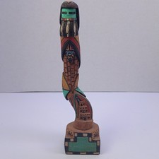 Native American Wooden Hand Carved 7