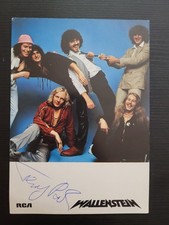 Wallenstein Krautrock Signed Autograph Card 1979 RCA Vintage Prog Rock Germany picture