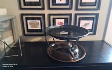 VTG Stockli Swiss Made Fondue Burner & Warming Stand Stove Copper and Steel picture