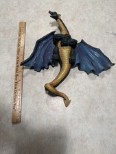 VTG Gothic Dragon Wall Plaque Resin Fantasy Dragon Decor Hanging 11 in picture