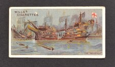 1911 Wills's Celebrated Ships Series Cigarette Card No. 16 The Revenge picture
